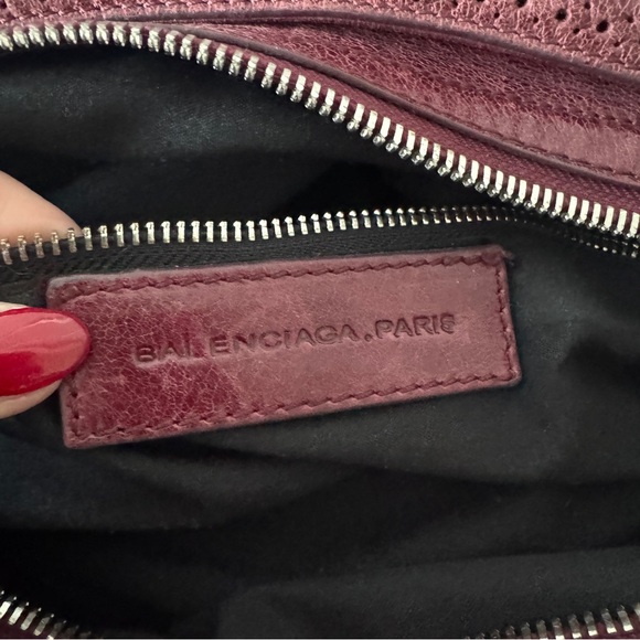 Balenciaga Burgundy Shoulder Bag - Picture 12 of 13